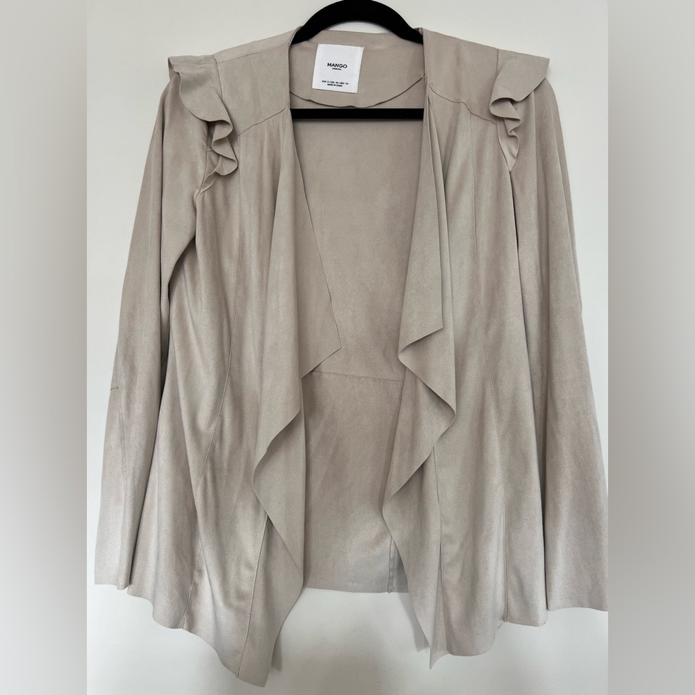 Mango faux velvet size S